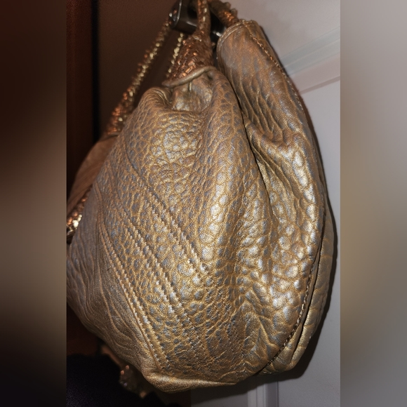 Vintage 100% Authentic Fendi Gold Holographic Textured Nappa Leather Spy Bag - Picture 3 of 16